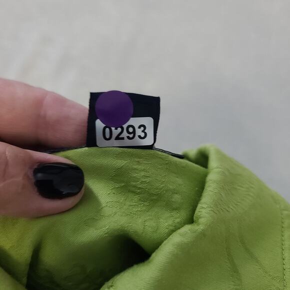 Jones New York Signature jacquard Shacket ladies green Size 1x Proper finished - Picture 9 of 9